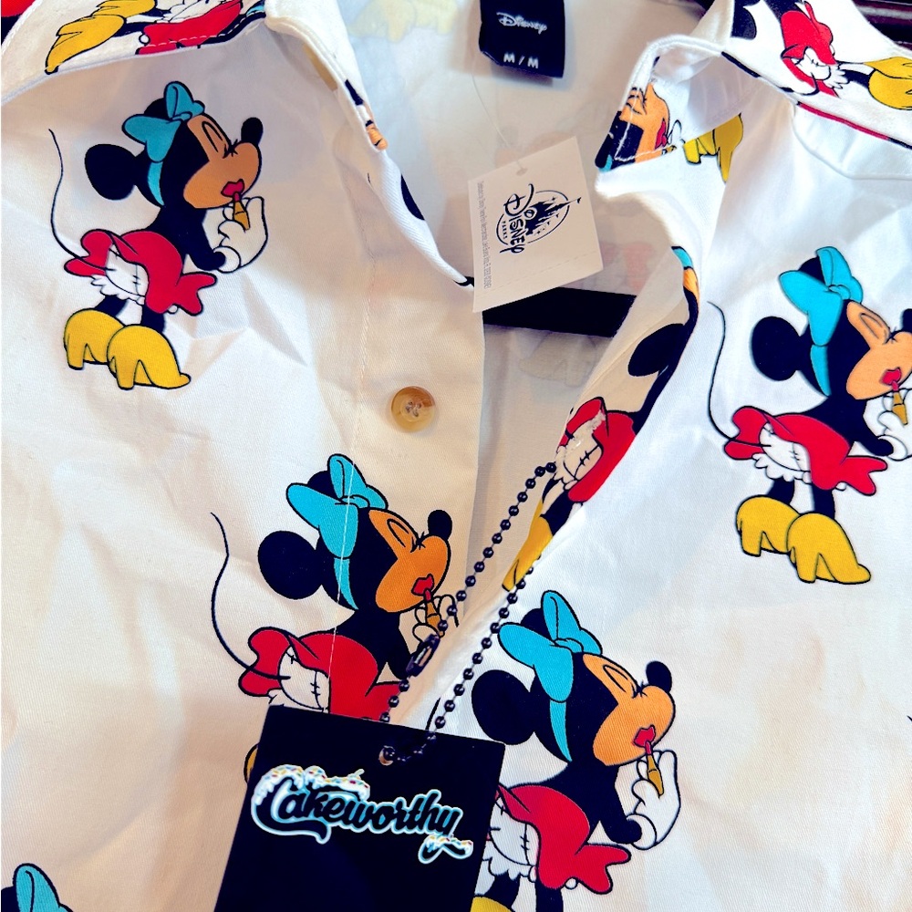 Pin Up 💄 Minnie Mouse Button Up